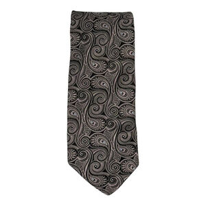 Ted Baker Tie Mens Classic Silk Paisley Swirl Pattern Made USA Necktie